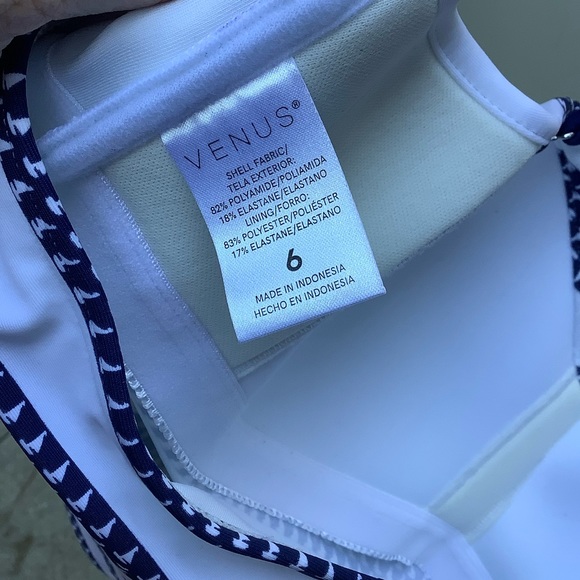 NWOT Venus Nautical Tankini Top and Strappy Bottom - Picture 8 of 16